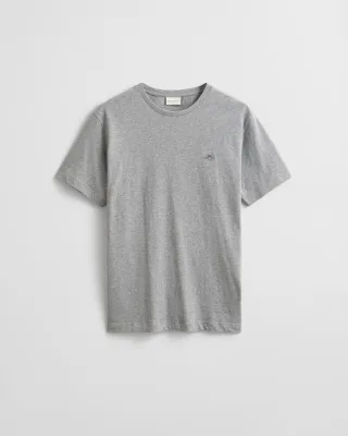 GANT - Regular Fit Shield T-Shirt grey melange - Gr. - M