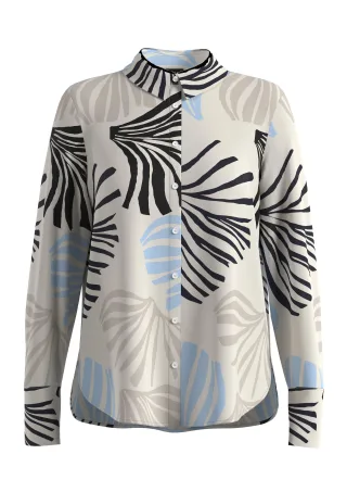 s.Oliver BLACK LABEL - Bluse mehrfarbig/creme - Gr. - 42