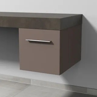 Sanipa Anbau-/Solitärschrank mit Auszug 2morrow (G3230) 340x350x520 Taupe-Matt, G32301T G32301T