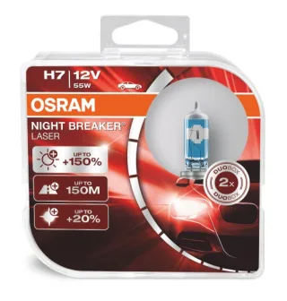 2 Stück OSRAM NIGHT BREAKER LASER +150% Next Generation Lampen Birnen für Scheinwerfer / Fassung H7