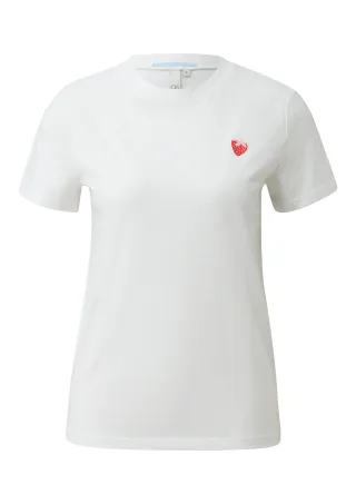 qs - T-Shirt weiß - Gr. - XS