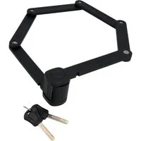 FISCHER Fahrrad Faltschloss FISCHER Faltschloss inkl. Halterung (Packung, 4-tlg., mit Halterung)
