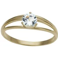 Firetti Goldring Schmuck Geschenk Gold 333 Damenring Goldring Edelstein Farbstein, mit Blautopas (behandelt)