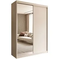 Lookway Kinderkleiderschrank CAMARO II KASCHMIR Schiebetürenschrank mit Spiegel Breite: 150 cm