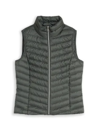 Tom Tailor - Lightweight Steppweste mit Stehkragen darkest olive - Gr. - XL