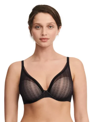 Passionata - Romane Plunge t-shirt bra schwarz - Gr. - 85 B