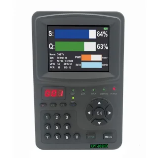 KPT-969HD Satellit Finder Meter With Spectrum Analyzer 3.5 Inch LCD DVB-S/S2 H.265 Receiver Portable Sat Finder Monitor