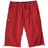 ABRAXAS Bermudas Abraxas Zipp-Off Bermuda rot Übergröße Norway
