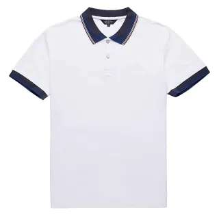 Ben Sherman Classic Stripe Kragen Herren weißes Poloshirt