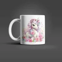 WS-Trend Tasse Süßes Einhorn Unicorn Kinder Teetasse Tasse Geschenkidee, Keramik, 330 ml