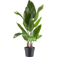 Kunstpflanze Strelitzia nicolai, Creativ green, Höhe 70 cm, im schwarzen Kunststofftopf mit Kies