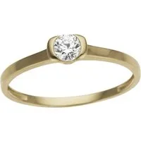 Firetti Fingerring Schmuck Geschenk Gold 333 Damenring Goldring Verlobung Herz Solitär, mit Zirkonia (synth)