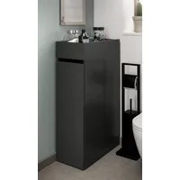 xonox.home Waschbeckenunterschrank Badezimmer Kommode, Ausziehregal l Free, anthrazit (1-St) Badschrank,Standregal,Breite 25 cm,variabel stellbar