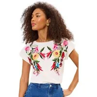 Love & Roses T-Shirt Love & Roses T-Shirt mit Stickerei, Regular (1-tlg)