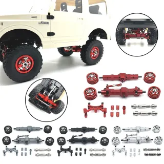 1/10 Car Spare Parts For WPL C74 Metal Upgrade Axle Steering Gear Seat Hub Transmission Shaft RC Car Parts