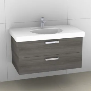 Artiqua 413 Waschtischunterschrank für Preciosa 124230, 124240 Graphit Struktur quer, 413-WU2L-K45-7 413-WU2L-K45-7070-401