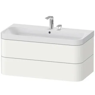 Duravit Happy D.2 Plus c-shaped Set wandhängend Weiß 975x490x480 mm - HP4348E8484 HP4348E8484