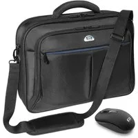 PEDEA Laptoptasche PREMIUM Notebooktasche 13,3 / 15,6 / 17,3 Zoll mit Maus (Set, mit Funkmaus), stabiler Schutzrahmen, dicke Polsterung, wasserabweisende Materialien