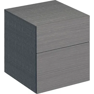 Geberit Xeno2 Seitenschrank mit 2 Schubladen 45x51x46,2cm, sculturagrau, 500504431 500504431