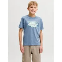 Jack & Jones Junior T-Shirt JJINDIANA TEE SS CREW NECK JNR Baumwolle, regular fit