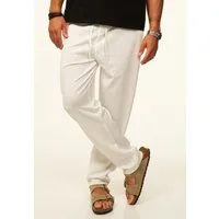 CARISMA Stoffhose als Sommerhose mit Gummibund & Kordel im Chinohose Stil Herren luftige Freizeithose mit Waffelstruktur - Jogginghose