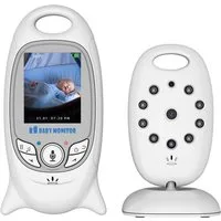 TWUFY Babyphone 2'' LCD Babyphone mit Kamera Video Baby Monitor Babyfon mit Audio, 2,4-GHz-FHSS-Technologie, 5m Nachtsichtentfernung, LCD-Display, LCD-Display, 2-Wege-Audiogespräch, VOX-Funktion, 360°-Schwenk, 90°-Neige, 260m Reichweite, Temperaturüb