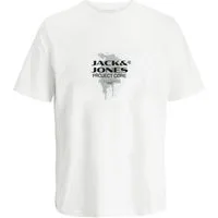 Jack & Jones T-Shirt JCOCONDOR Tee SS Crew Neck FST mit Print auf der Vorderseite
