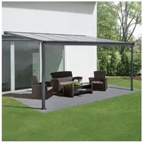 KONIFERA Terrassendach Barcelona, BxT: 312x303 cm, Bedachung Doppelstegplatten, in verschiedenen Größen