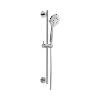 Herzbach Living Spa Wandstangenset rund, 900mm Eco-Air Hb 100mm Multi chrom , 11.698180.1.01 11.698180.1.01