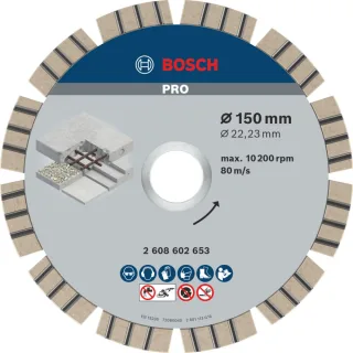 Bosch PRO Diamanttrennscheibe Best for Concrete - 2608602653