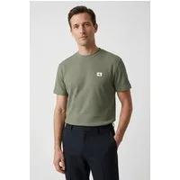 Calvin Klein Jeans T-Shirt WAFFLE BADGE TEE Regular fit mit Rundhalsausschnitt