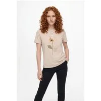 ONLY Kurzarmshirt ONLFREE LIFE MODAL S/S ATELIER TOP JRS Materialmix, Rundhals