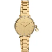 MICHAEL KORS Quarzuhr PYPER MK7572, Armbanduhr, Damenuhr, Edelstahlarmband, analog, Glassteine