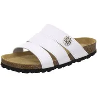 AFS-Schuhe 211310 modische Pantolette für Damen mit Fußbett, bequeme Sandalen aus Leder