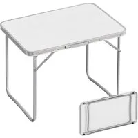relaxdays Klapptisch Klappbarer Campingtisch (1-St), weiß