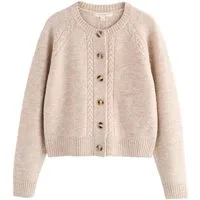 LAURA ASHLEY Strickjacke Laura Ashley Strickjacke mit Zopfmuster (1-tlg)