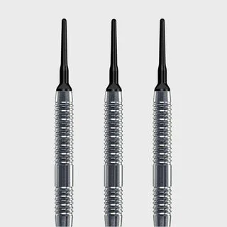 Soft Dart Barrel Zylinder Grip2 V1 - Silber / 16g