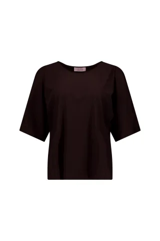 Studio Anneloes - Fiore t-shirt espresso - Gr. - S