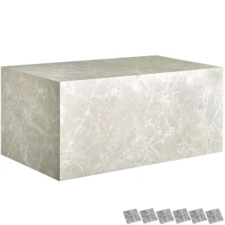 tectake Couchtisch, Beige, Holz, Quadratisch, 90x40x50 cm, Wohnzimmer, Wohnzimmertische, Couchtische