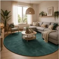 Pergamon Hochflor-Teppich Hochflor Langflor Teppich Super Soft Melia Rund, Rund, Höhe: 20 mm