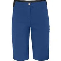 Bergson Outdoorhose AALBORG Vario Bermuda Damen Wandershorts, recycelt, elastisch, sportlich, Normalgrößen, blau
