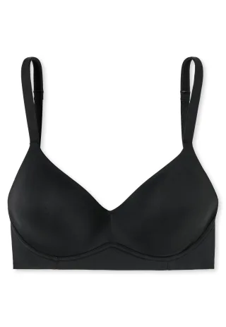 SCHIESSER - Soft BH mit Schale schwarz - Gr. - 85B