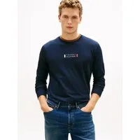 Tommy Hilfiger Longsleeve BRAND LOVE Jersey, Rundhals, mit Logo