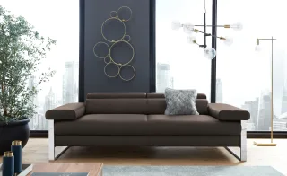W.SCHILLIG 2-Sitzer "finn" German Design Award 2016, Fußgestell Chrom glänzend, Breite 230 cm
