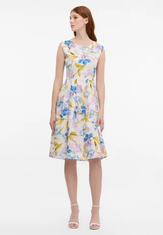 ETERNA - Blusenkleid Satingewebe ohne Arm blau - Gr. - 38/ohne Ärmel
