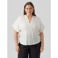 Vero Moda Curve Shirtbluse VMCBEAUTY SS TOP NOOS CUR Viskose, regular fit, Kurzarm