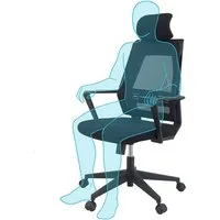 KLIM Bürostuhl K300, moderner und ergonomischer Bürostuhl für die Arbeit, Hochwertige Qualität, Stylischer Stuhl fürs Arbeitszimmer