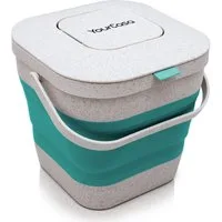 YourCasa Biomülleimer YourCasa® Biomülleimer Küche klein 4L nachhaltig mit Akivkohlefilter, Fassungsvermögen 4L, nachhaltige Materialien
