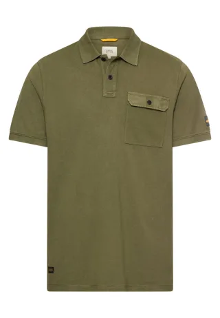 camel active - Poloshirt aus reiner Baumwolle grün - Gr. - L