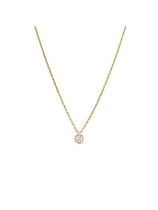 Lyomi Collier 585/- Gelbgold 1 synth. Diam. 0,10 ct.